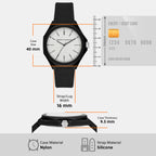 Armani Exchange Nylon Octagon watch