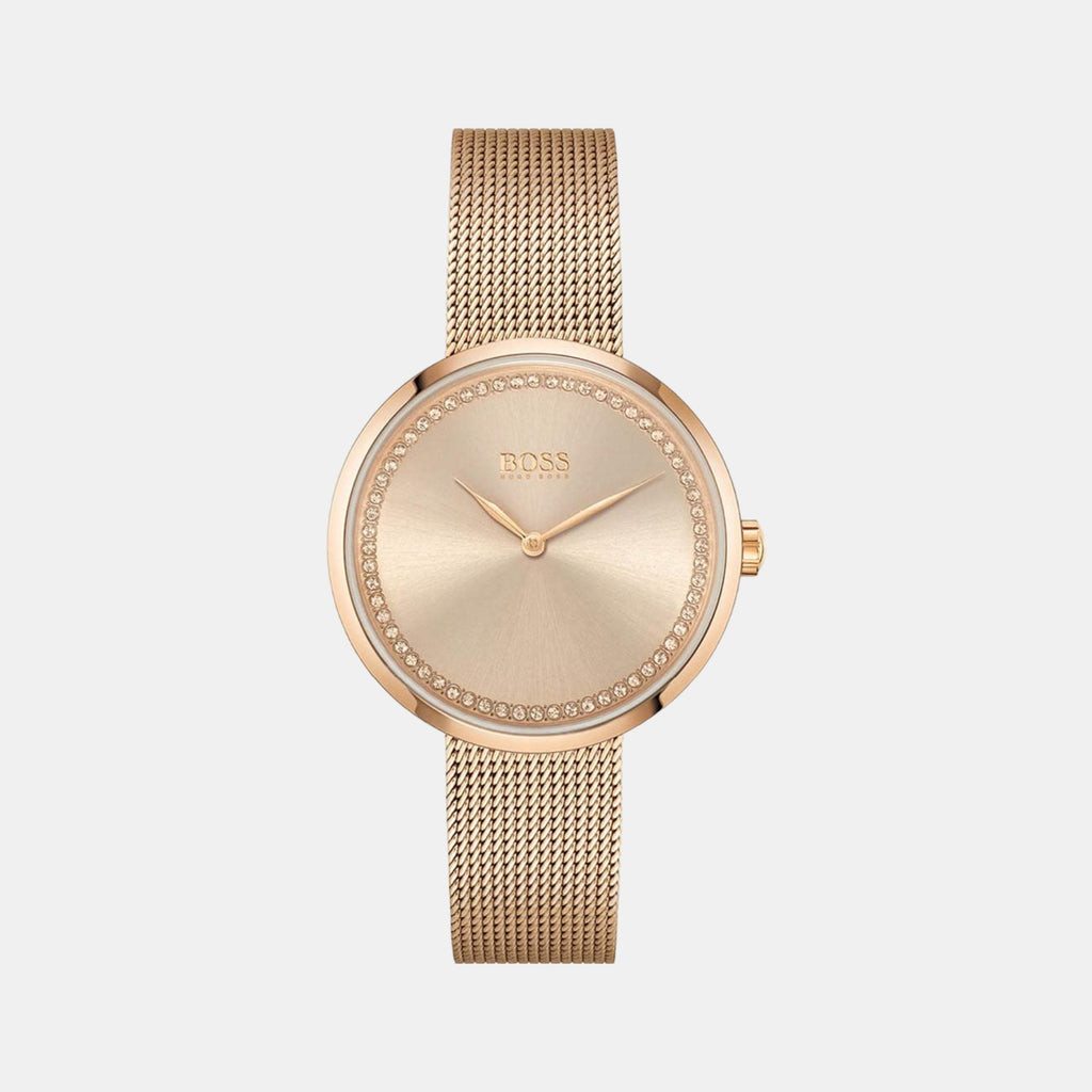 Boss Round Rose Gold Analog watch