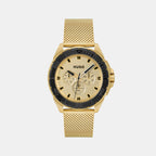 Boss Round Gold Chronograph watch