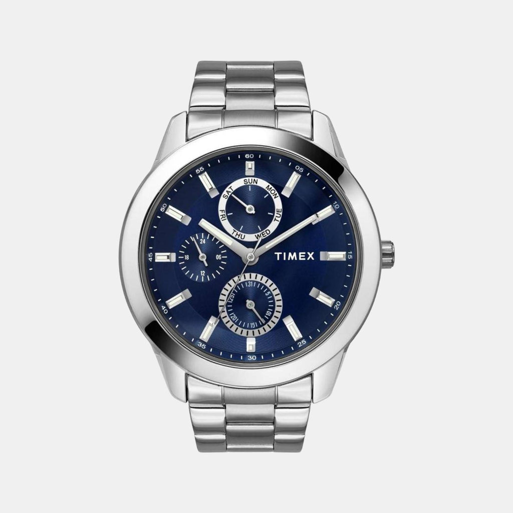Timex Round Blue Chronograph watch
