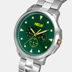 Men Quartz Green Dial Chronograph Stainless Steel Watch TW027HG34