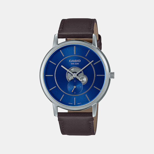 Male Blue Analog Leather Watch A2131