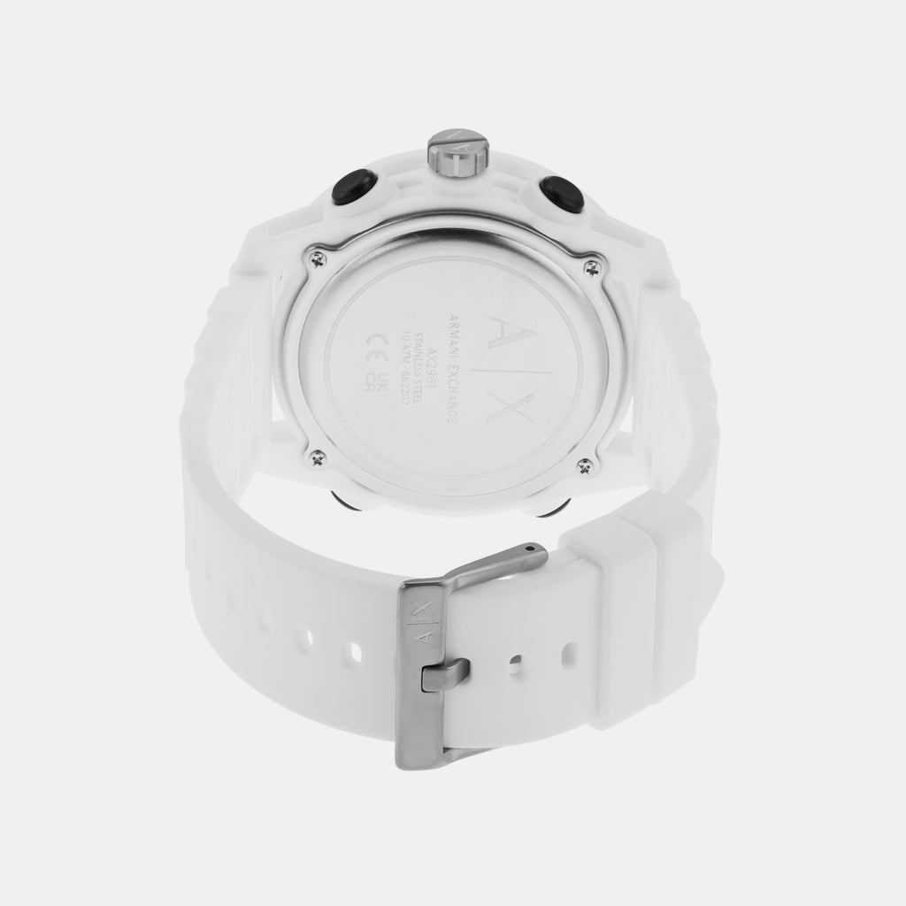 Armani Exchange Men Round Gold watch