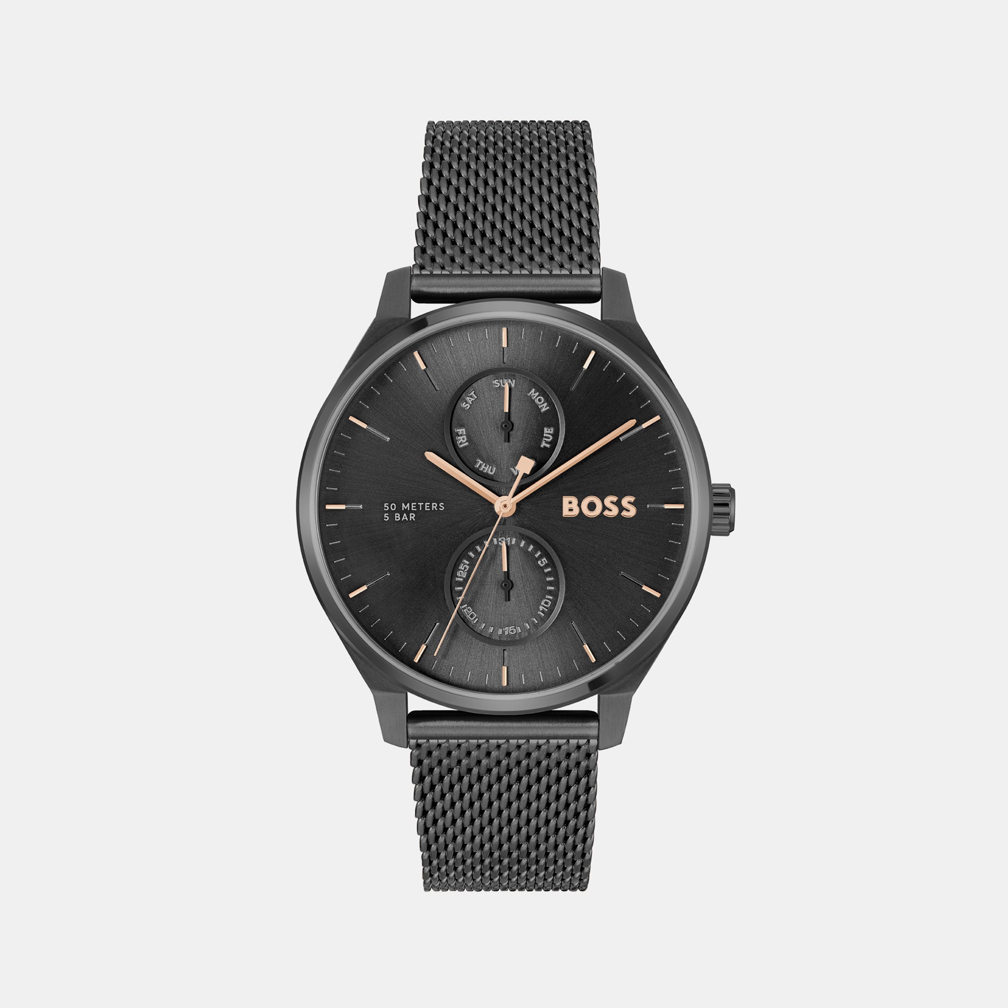 Hugo Boss 1513105 Sao Paulo Black Dial deals Black Silicone Strap Men's Watch