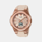 Casio Round Rose Gold Analog-Digital watch