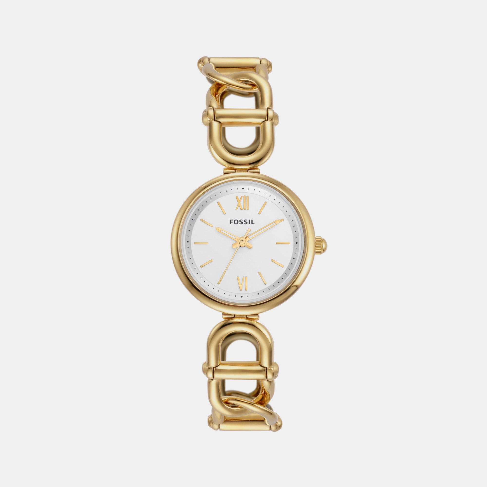 Fossil Round Silver Analog watch