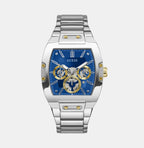 Guess Rectangular Blue Chronograph watch
