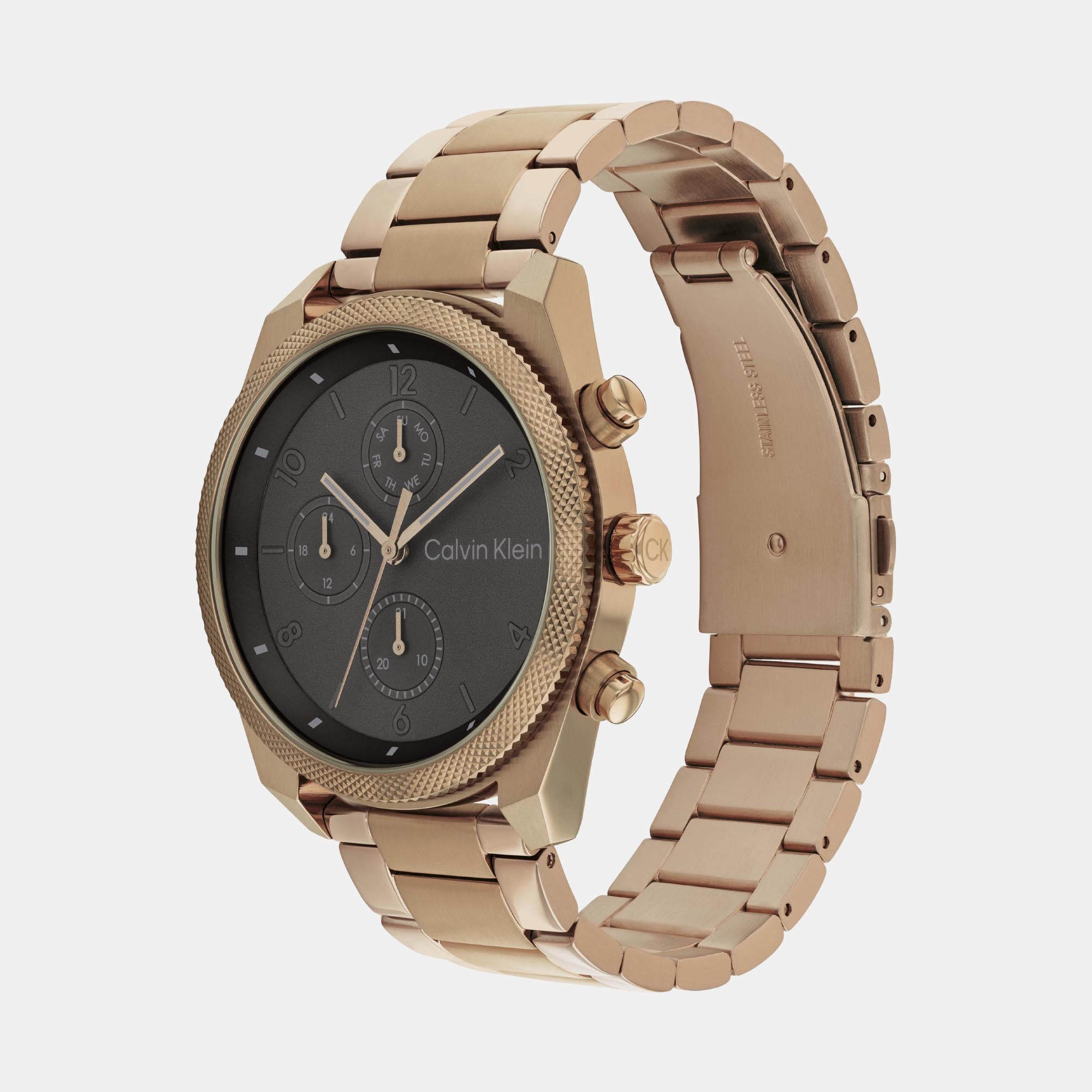 Calvin Klein Men Round Grey watch