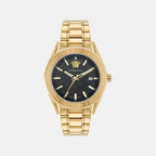 Versace Round Black Analog watch