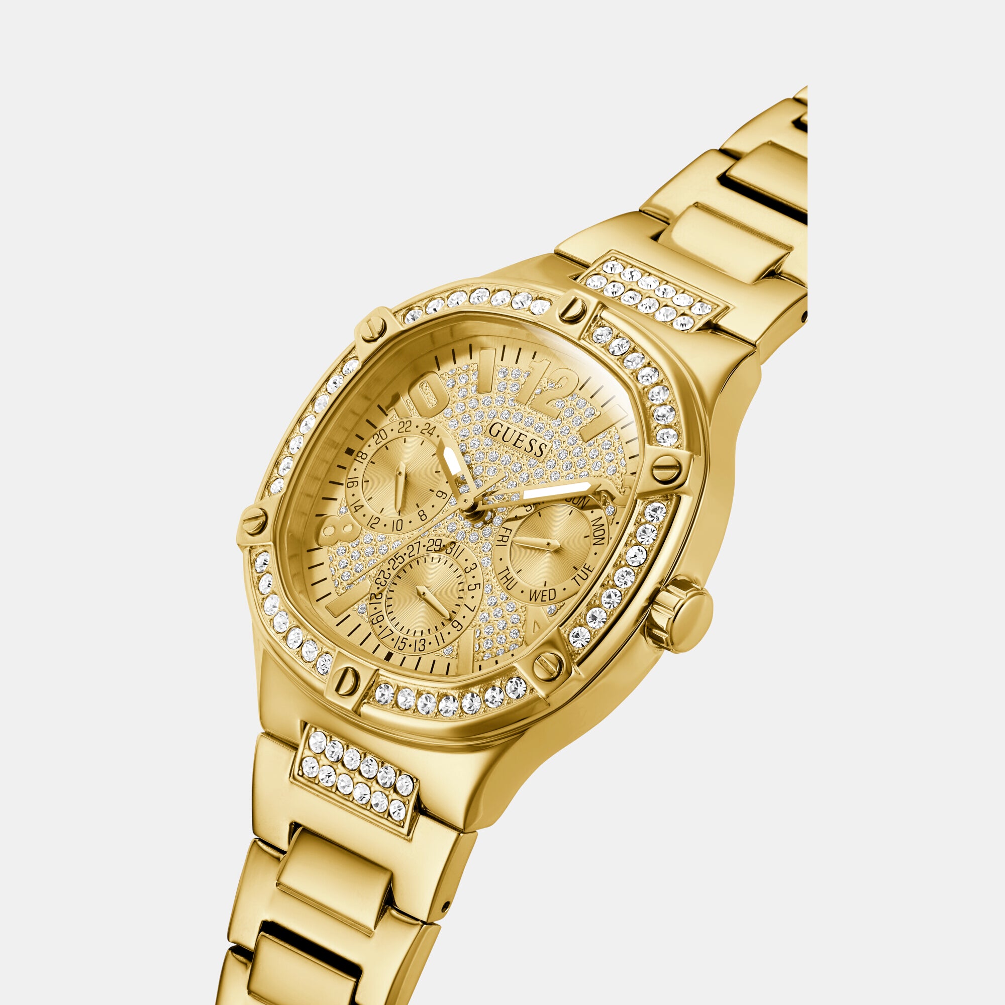 Guess Stainless Steel Square watch