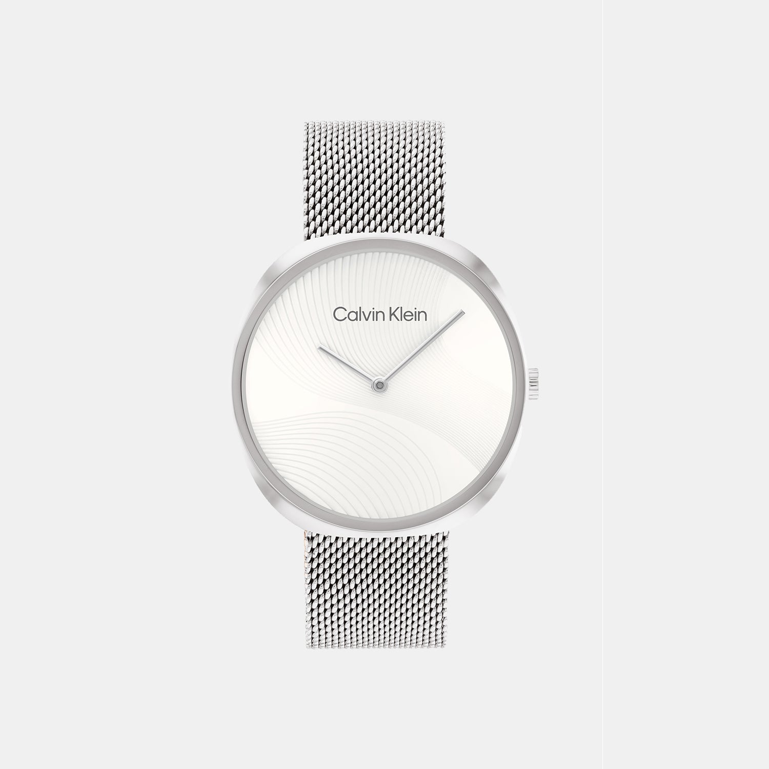 25200025 Calvin Klein Sculpt Women Quartz White Dial Analog Mesh Watch 25200245 ...
