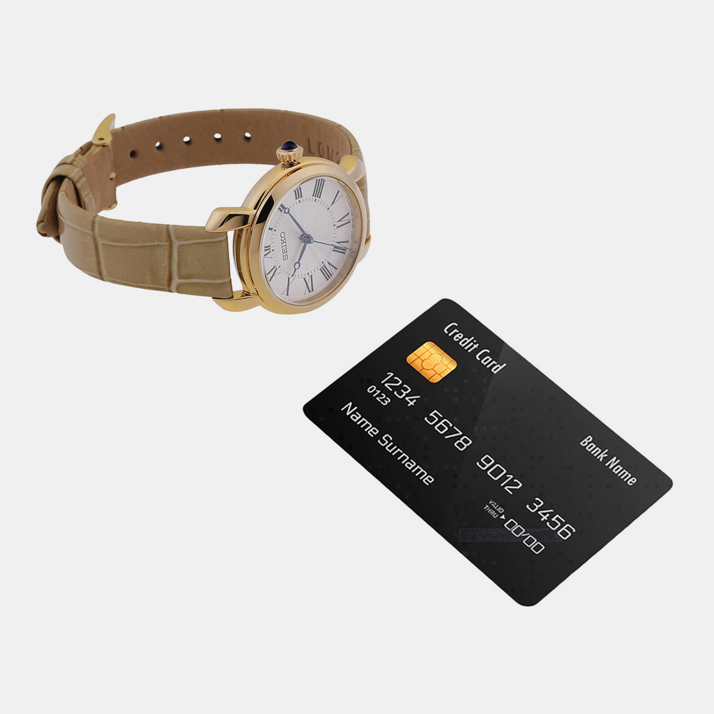 Seiko Leather White watch