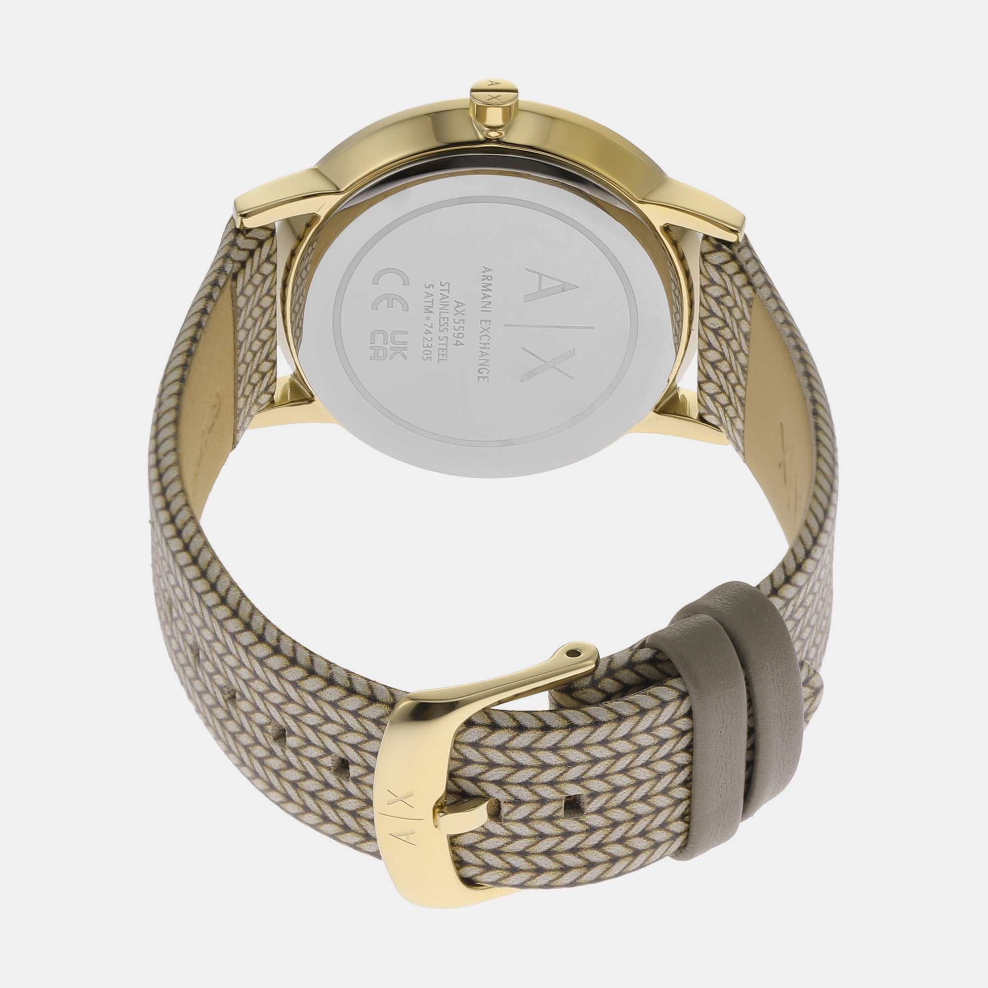 Armani Exchange Leather Grey watch