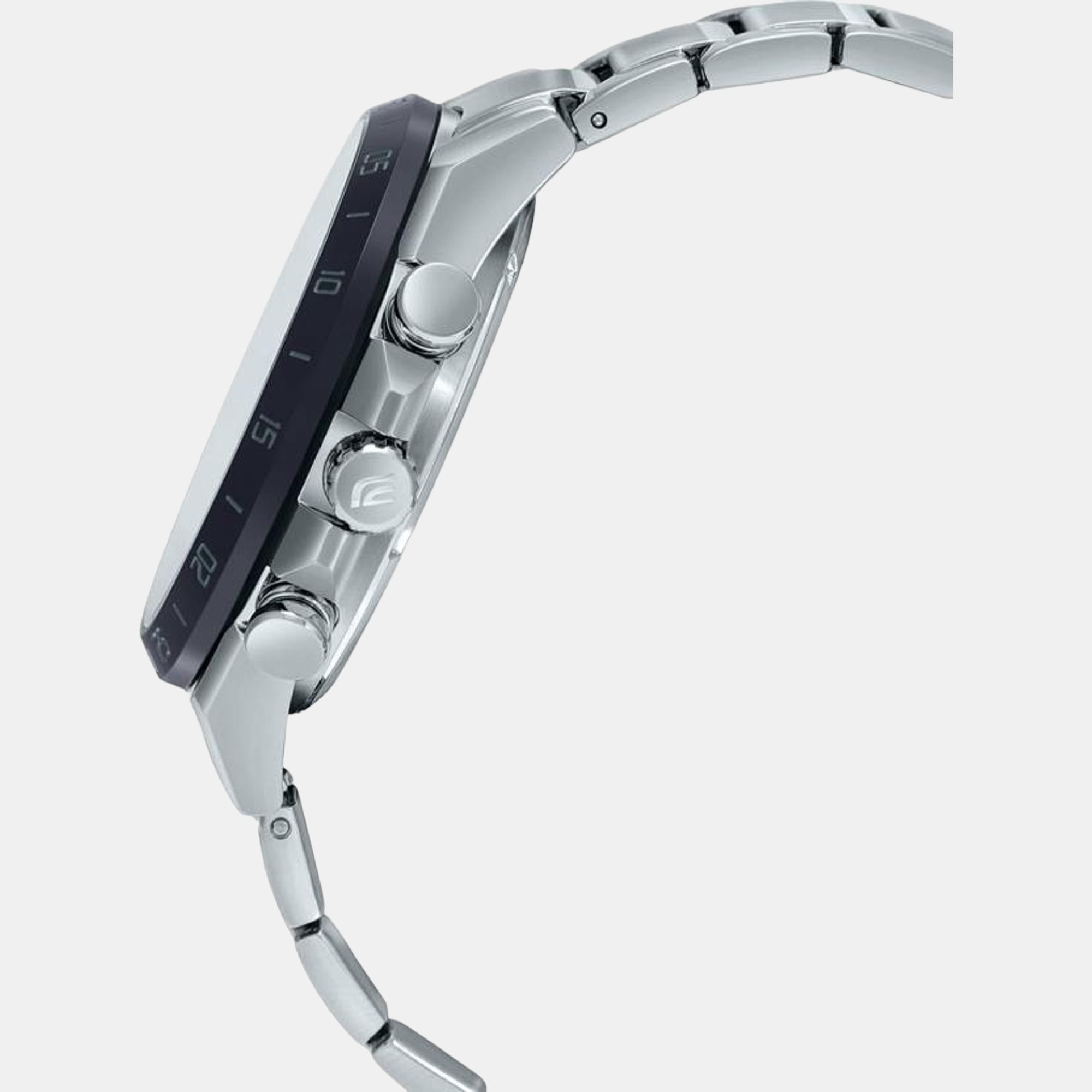 Edifice Men Quartz Black Dial Chronograph Stainless Steel Watch ED567