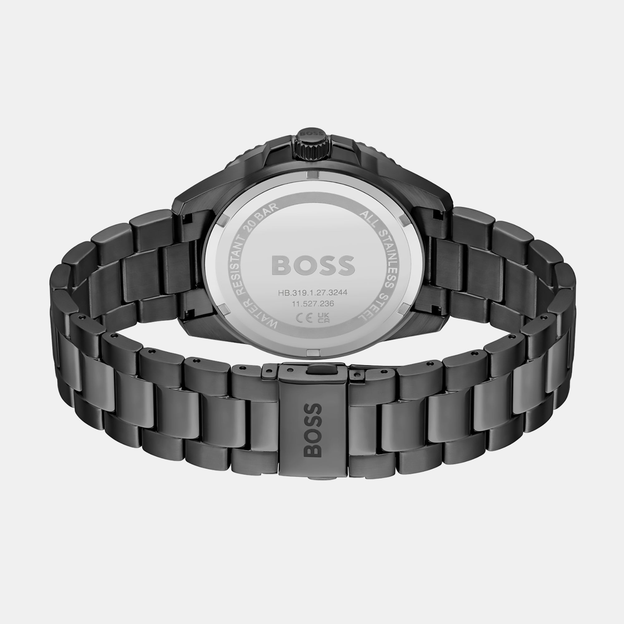 Boss Men Round Black watch