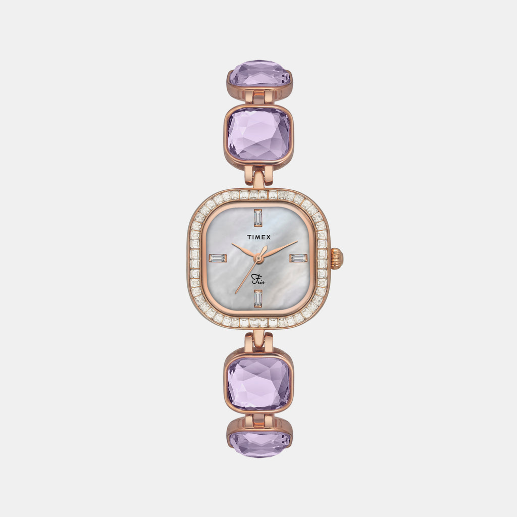 Timex Square Mother Of Pearl Analog watch