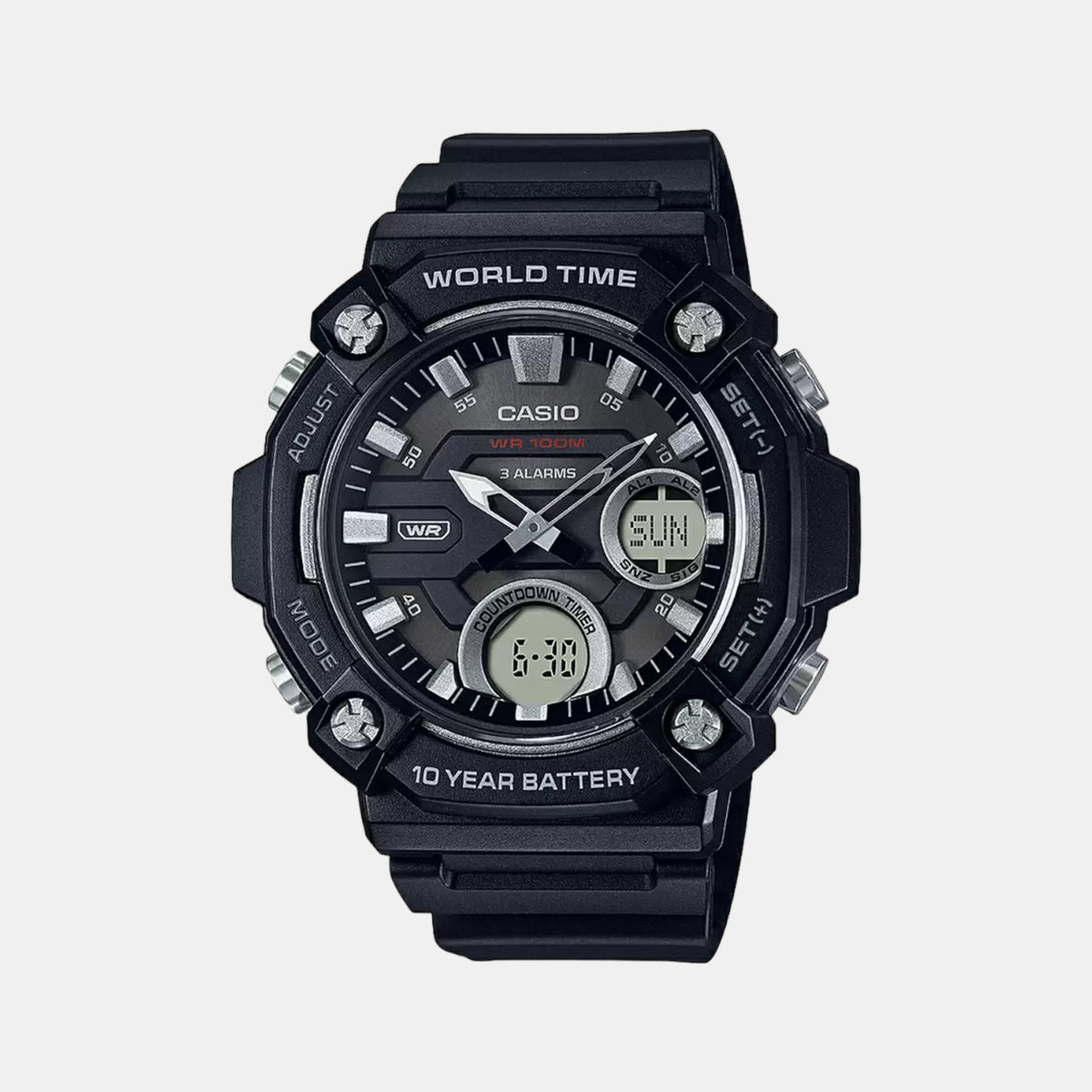 Casio Round Grey Analog-Digital watch
