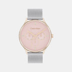 Calvin Klein Round Pink Chronograph watch