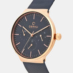Obaku Men Round Blue watch