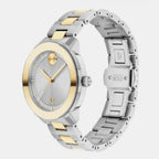 Movado Women Round Silver watch