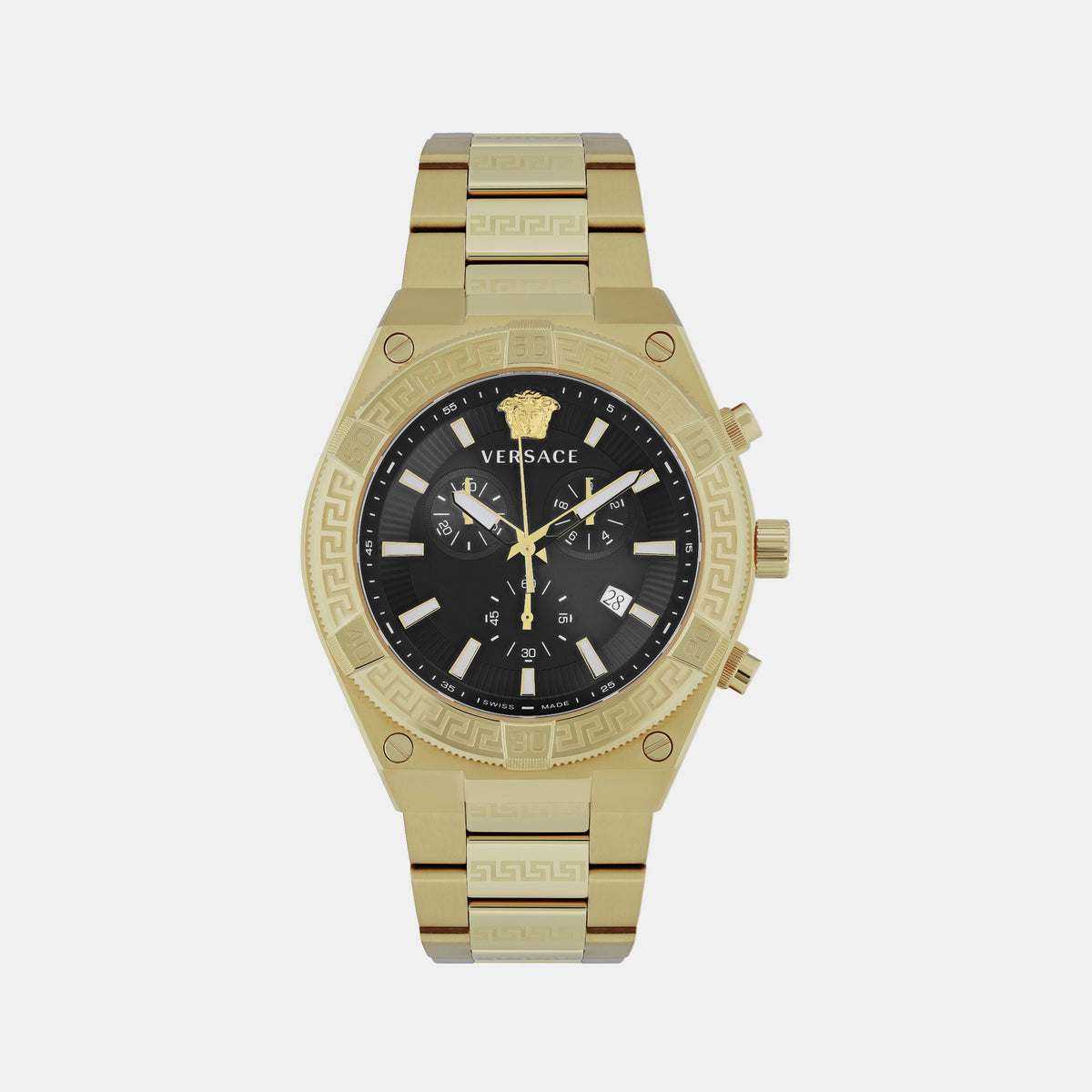 Versace Round Black Chronograph watch