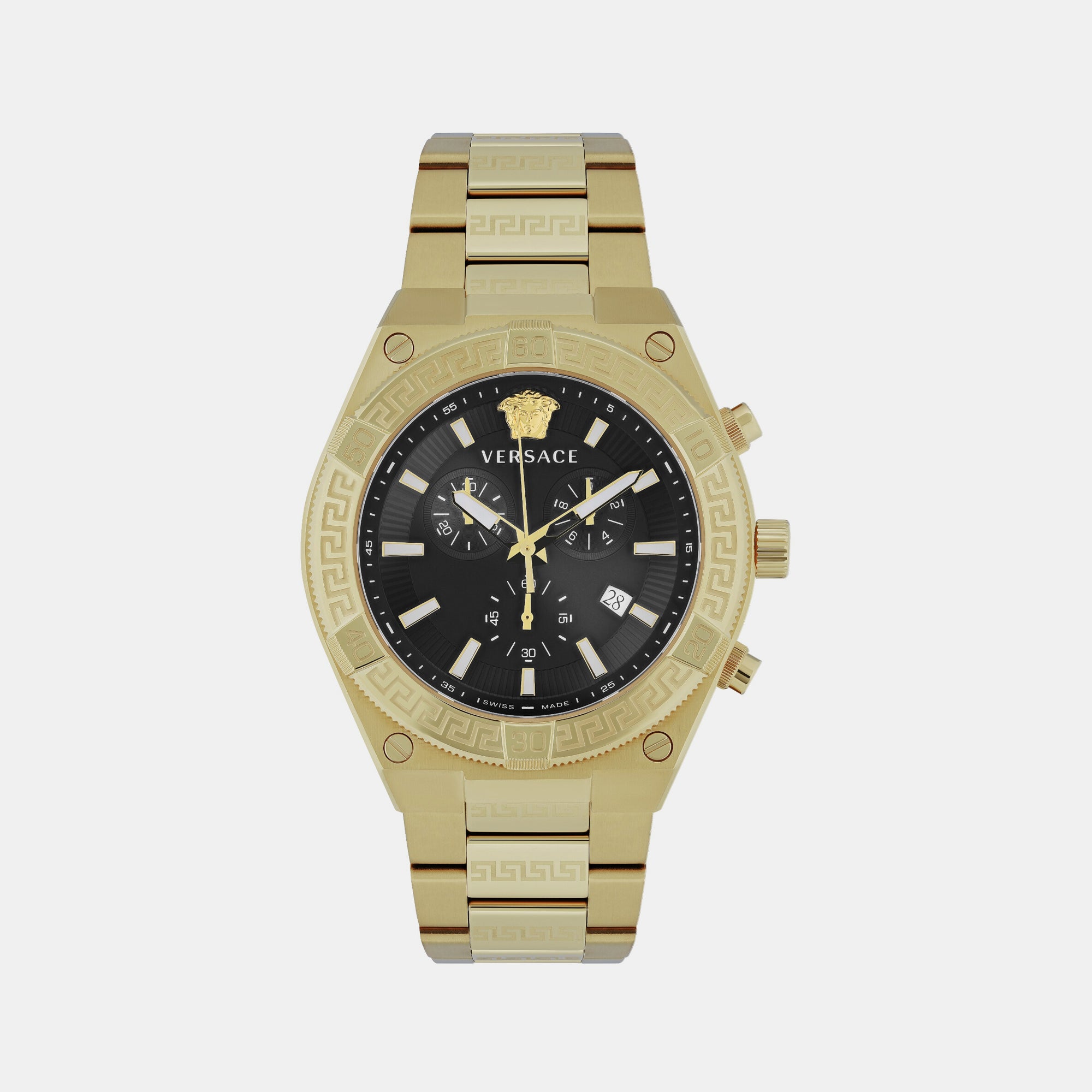 Versace Round Black Chronograph watch