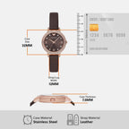 Emporio Armani 30 mm Brown Quartz watch