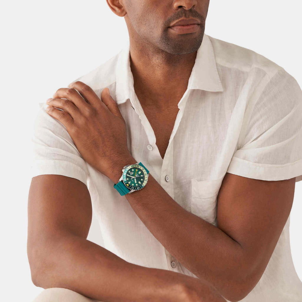 Fossil Men Round Green watch