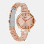 Casio Women Round Pink Gold watch