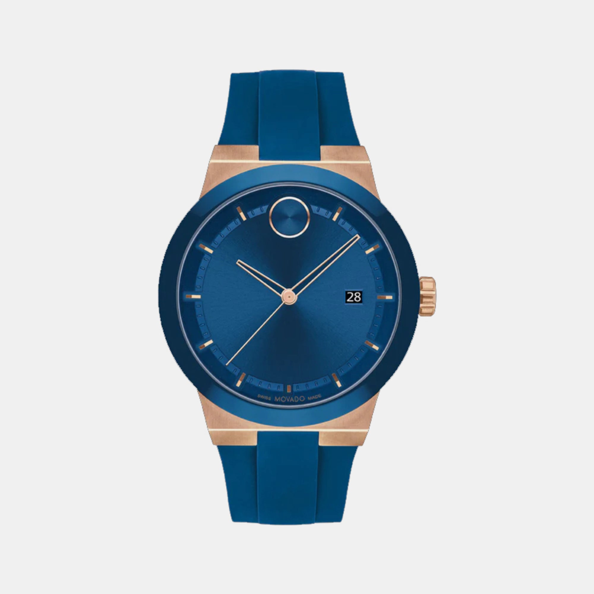 Movado Round Blue Analog watch