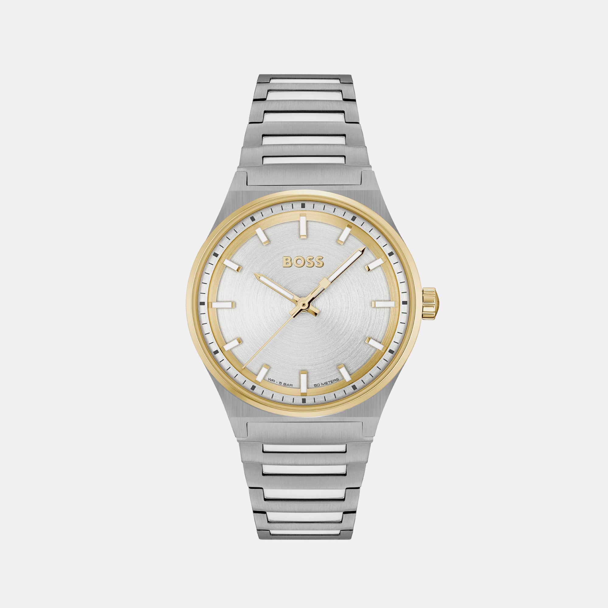 Boss Round Silver Analog watch