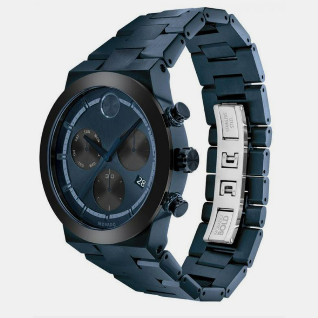 Movado Men Round Blue watch