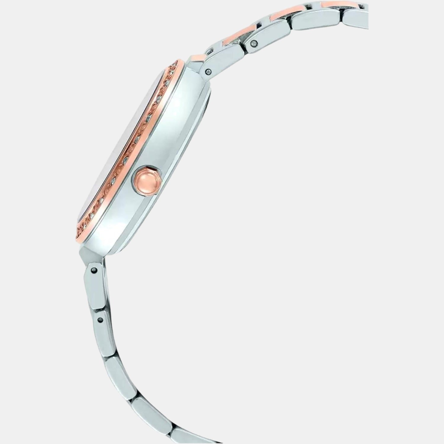 Sheen Women Quartz Rose Gold Dial Analog Stainless Steel Watch SX235