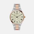Timex Round Beige Analog watch