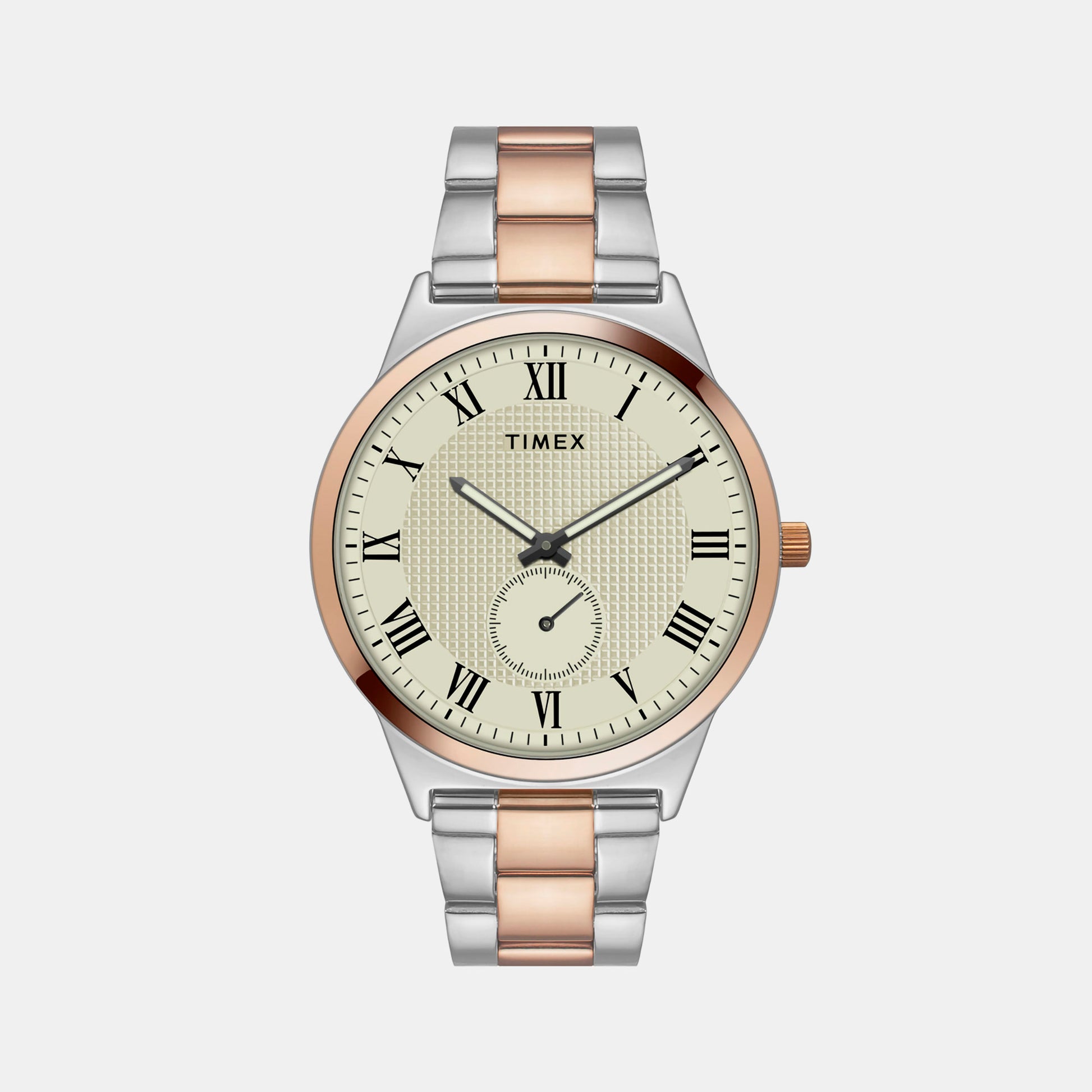 Male Beige Analog Stainless Steel Watch TWTG10008