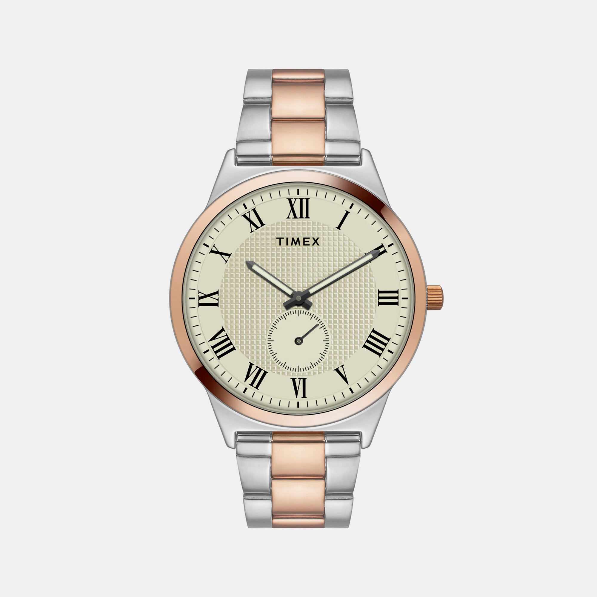 Timex Round Beige Analog watch