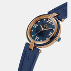 Fusion Cable Women Quartz Mother Of Pearl Dial Analog Silicone Watch Z15004L7MF