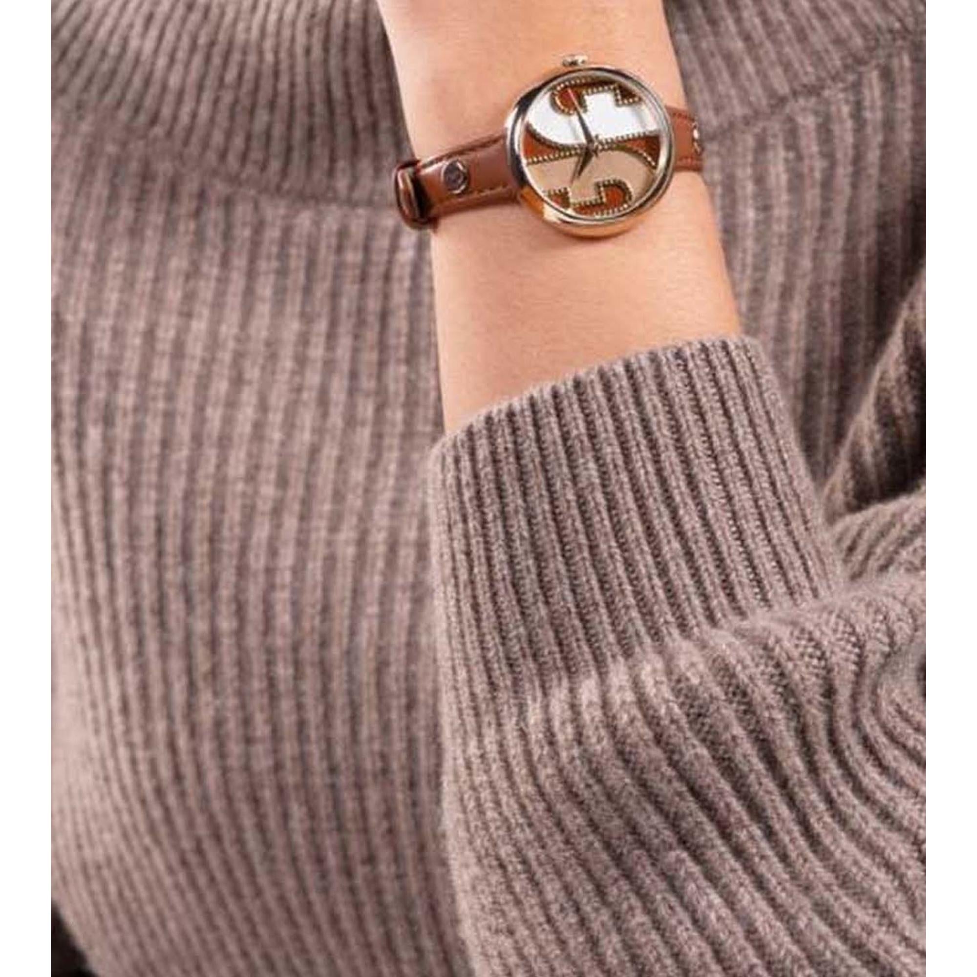 Furla Heritage Women Quartz Gold Dial Analog Leather Watch WW00005014L2