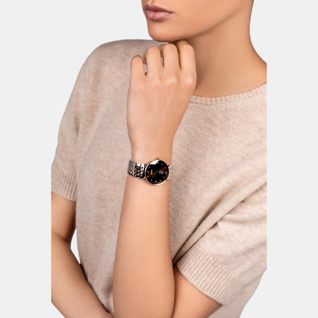 Florence Women Quartz Brown Dial Analog Stainless Steel Watch R48913763