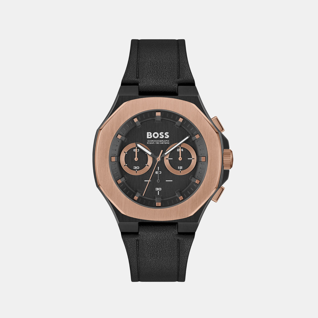 Boss Tonneau Black Chronograph watch