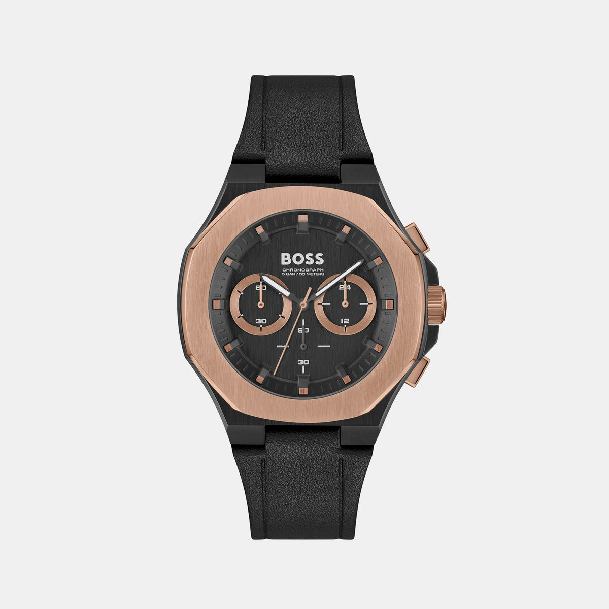 Boss Tonneau Black Chronograph watch