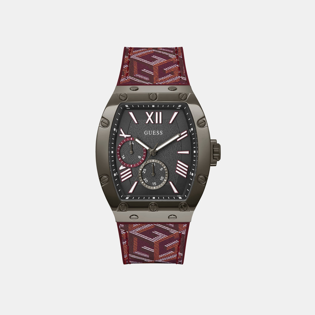 Guess Rectangular Grey Analog watch