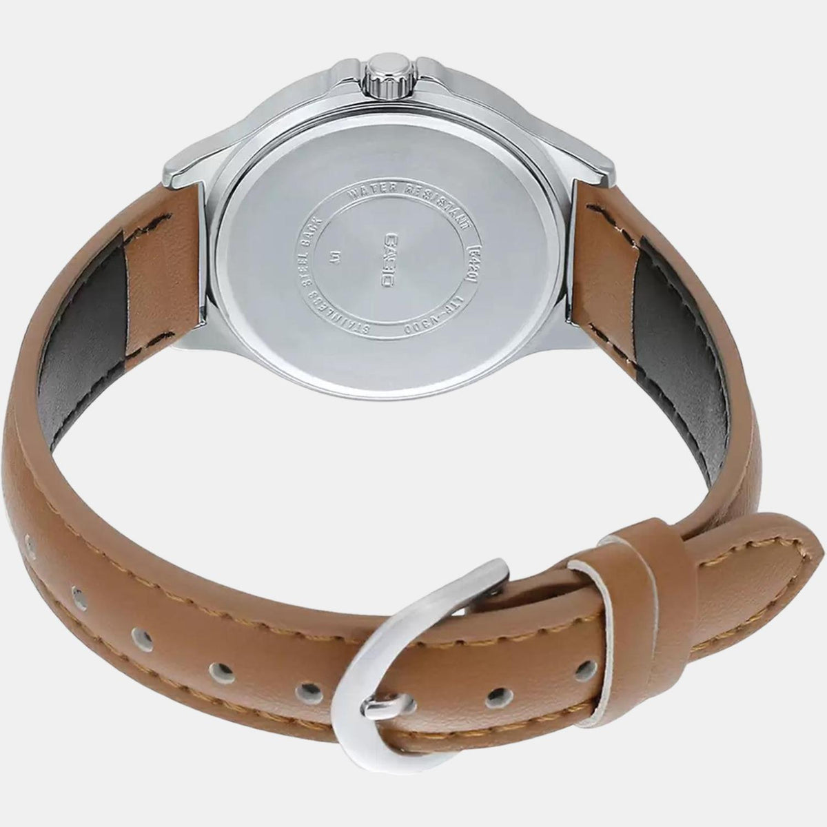 Casio Leather White watch