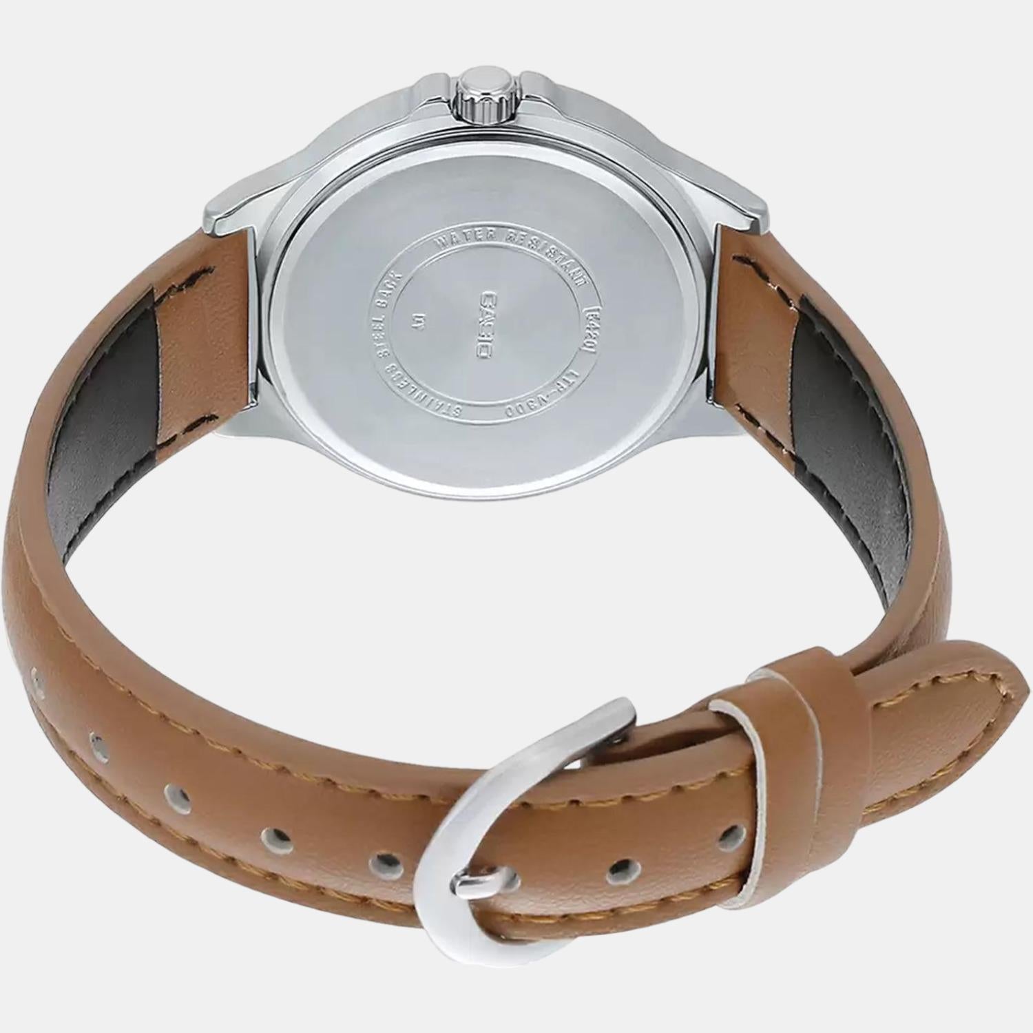 Casio Leather White watch