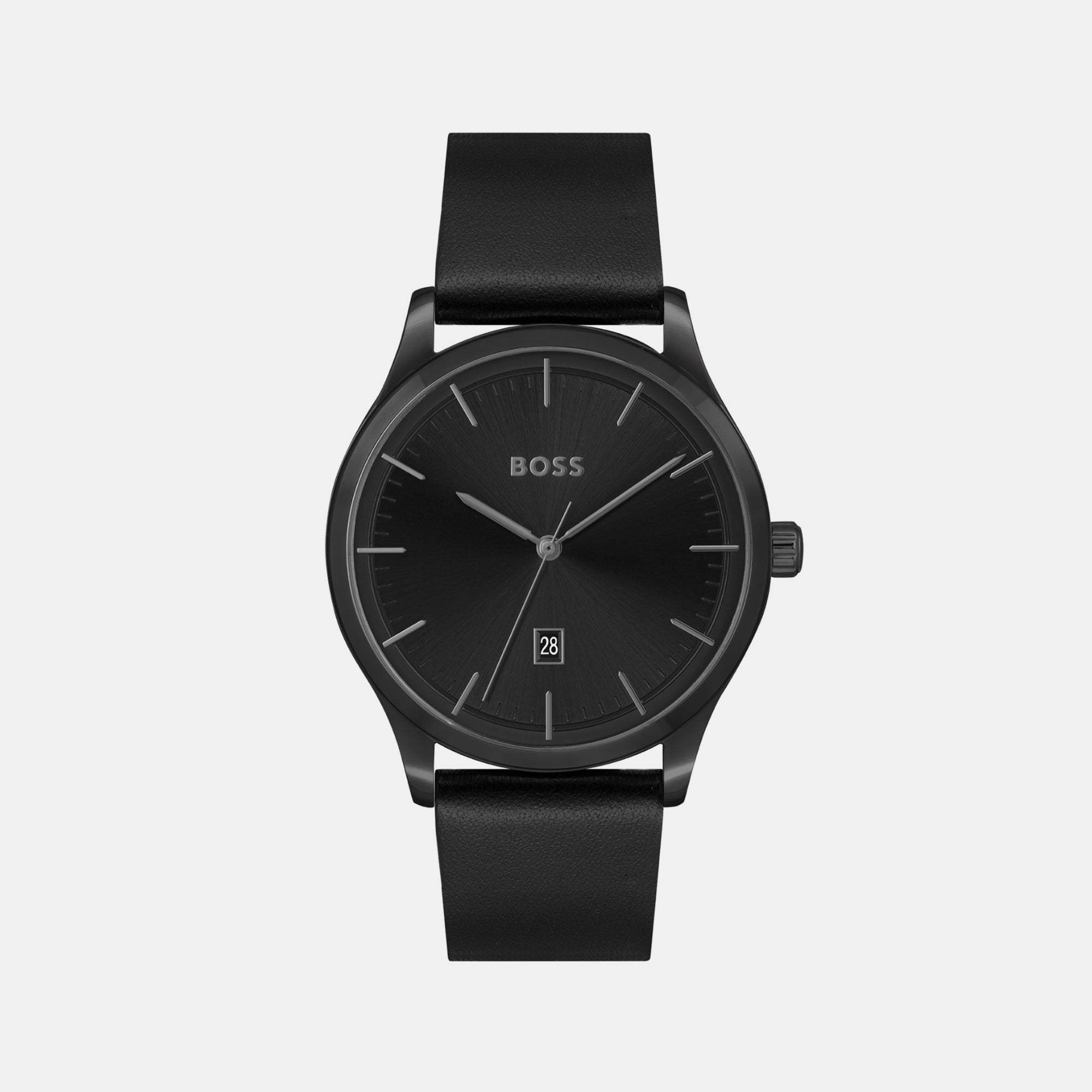 Boss Round Black Analog watch
