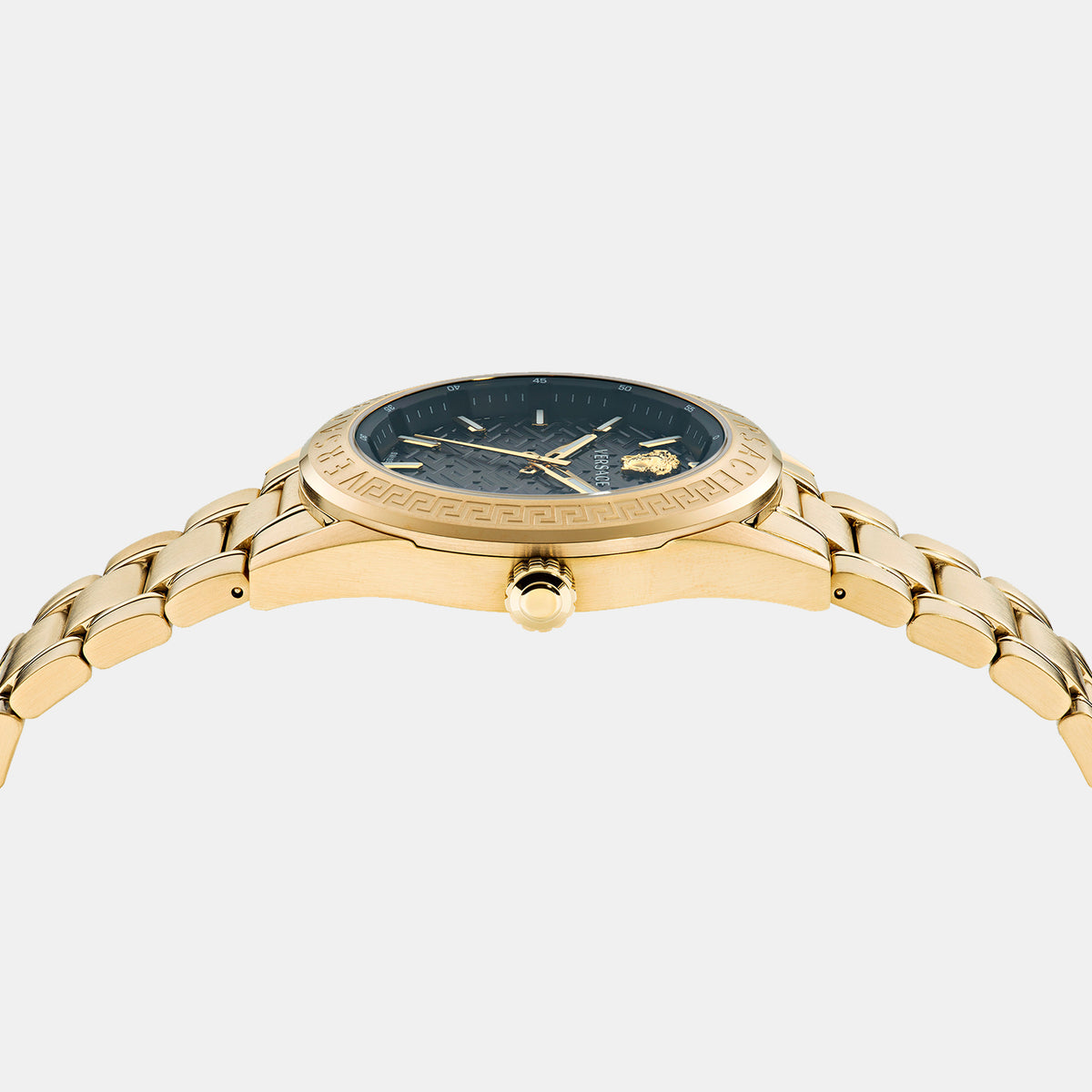 Versace Men Round Black watch