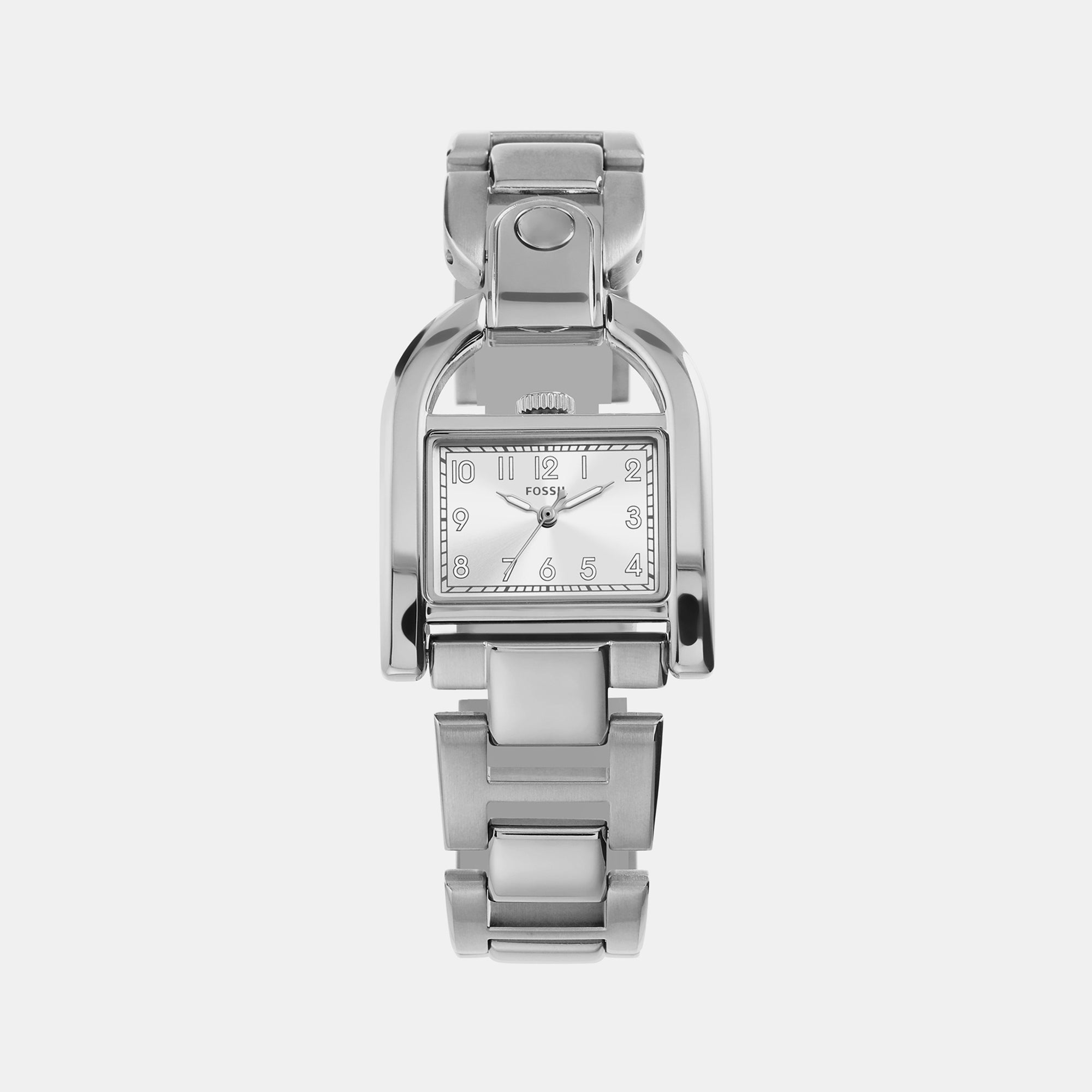 Fossil Square Silver Analog watch