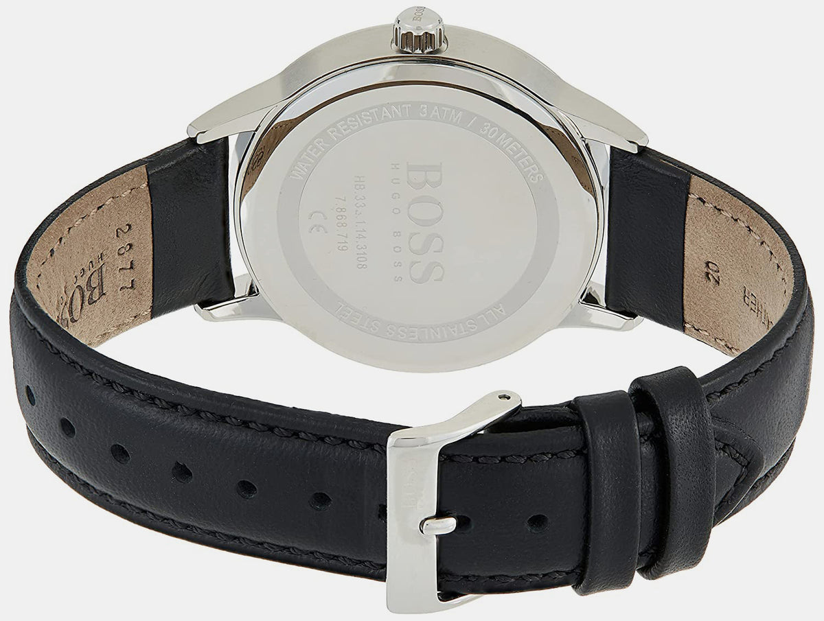 Boss Men Round Black watch