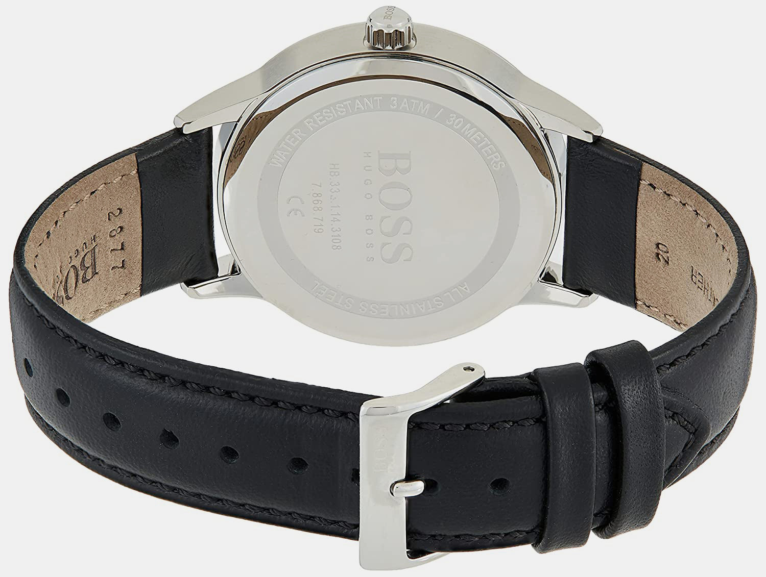 Boss Men Round Black watch