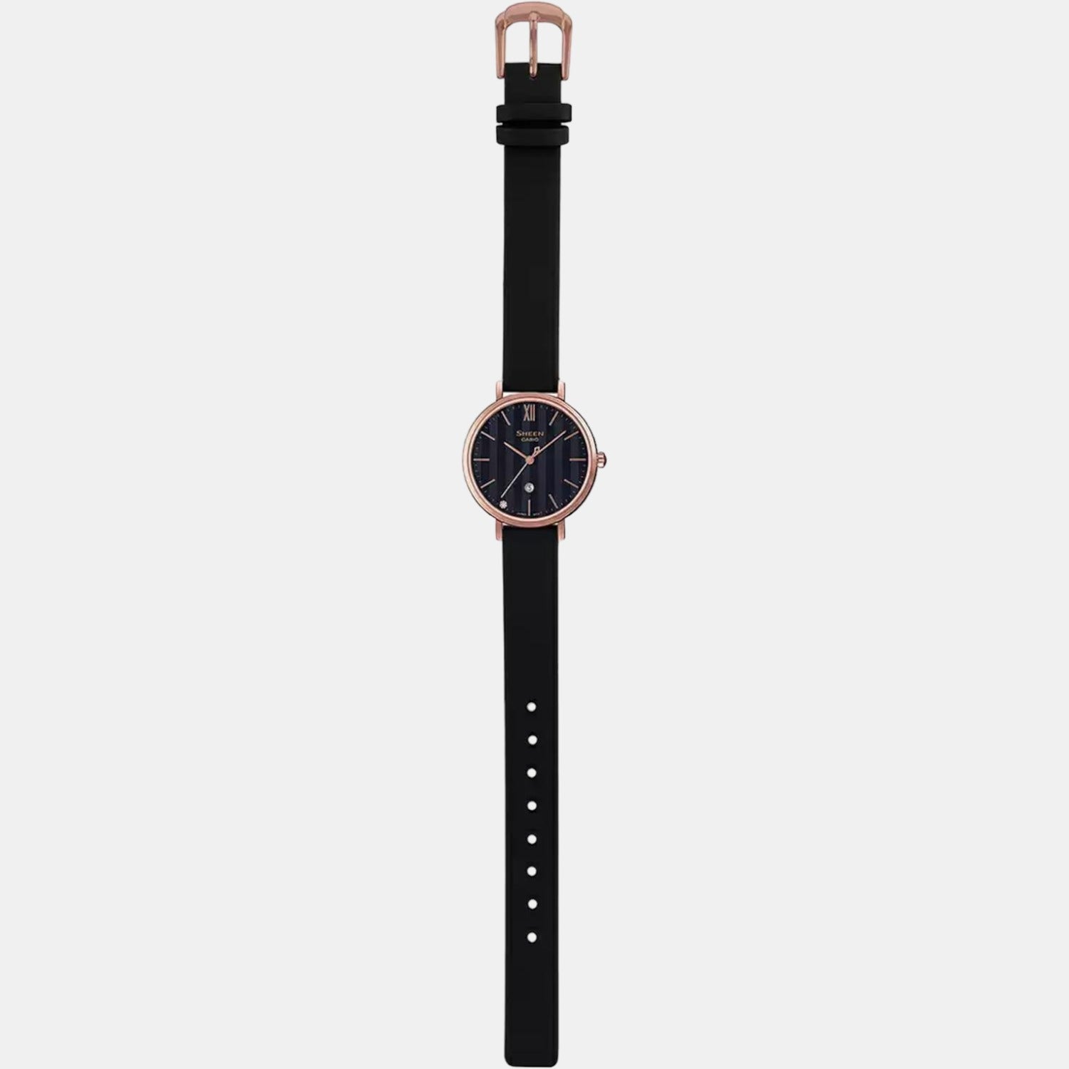 Sheen Women Quartz Black Dial Analog Leather Watch SX274